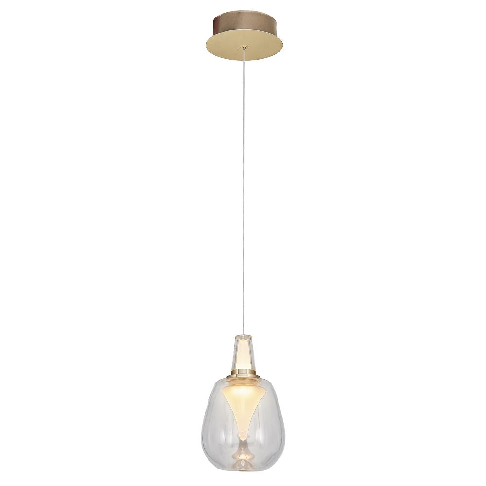 Tekli Metal Rustam Şeffaf Sarkıt Avize 120 cm (2849B-1A-21)