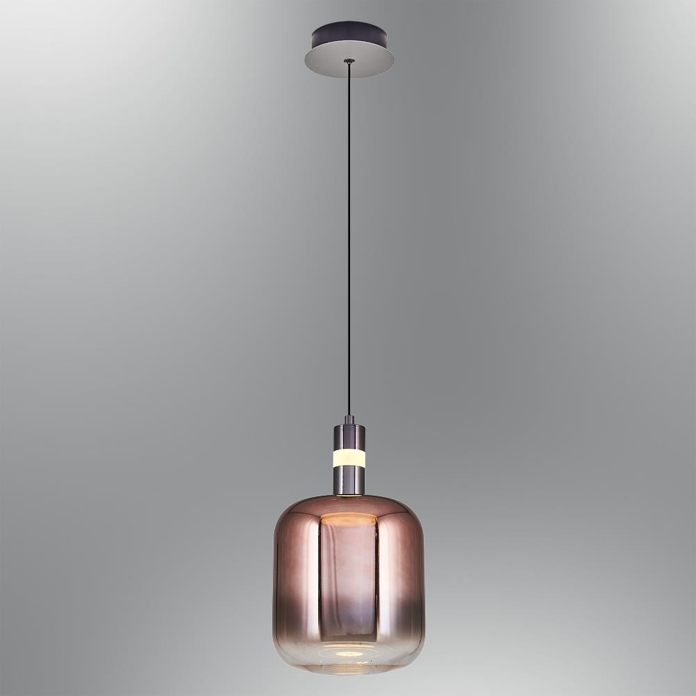 Tekli Rose Metal Daruu Cam Sarkıt Avize 120 cm