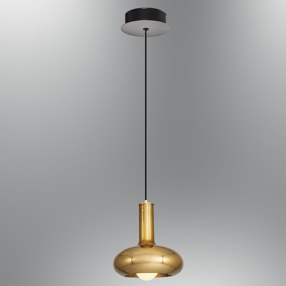Tekli Metal Odelo Sarı Sarkıt Avize 120 cm