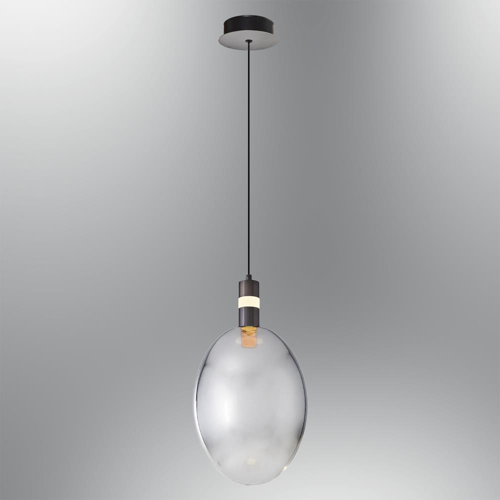 Tekli Krom Metal Pulsar 190x290 Sarkıt Avize 120 cm