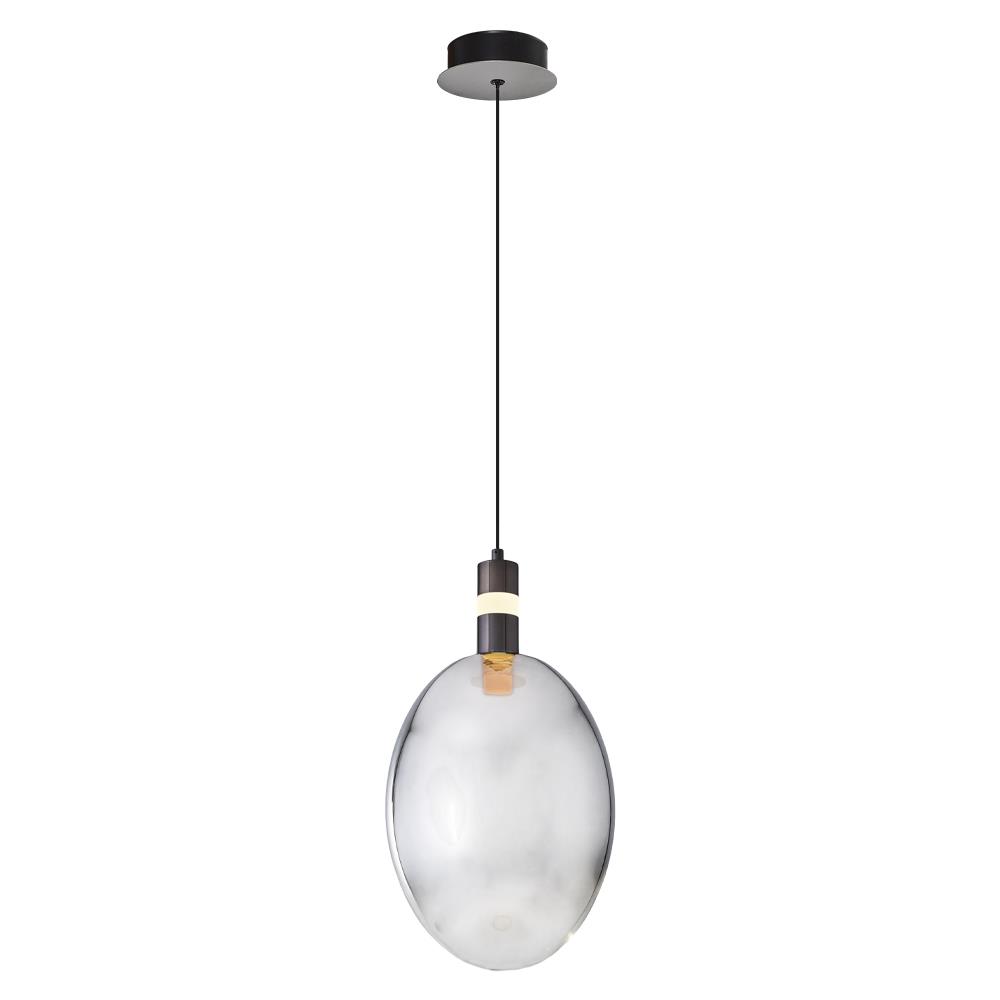 Tekli Krom Metal Pulsar 190x290 Sarkıt Avize 120 cm