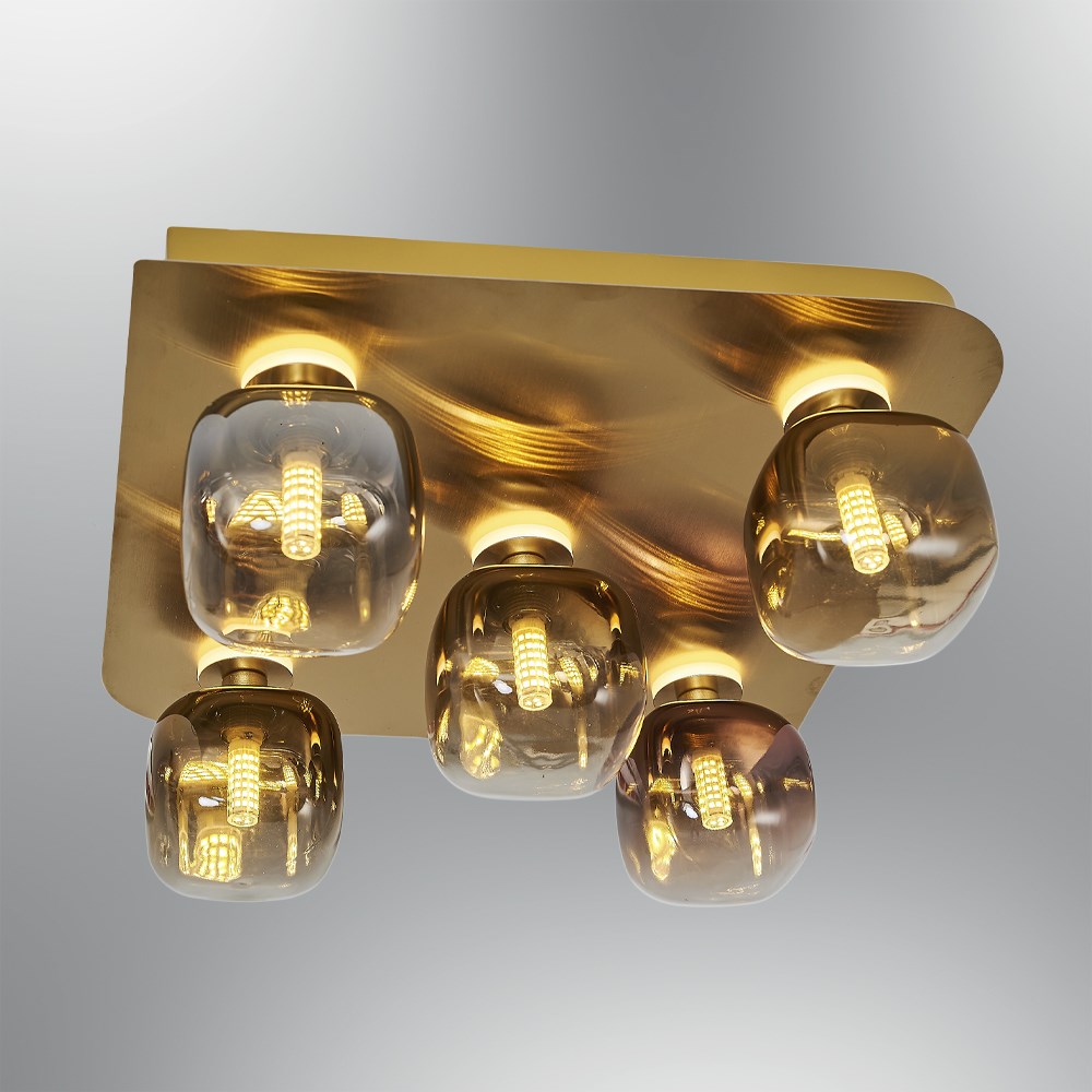 5'li mixed Metal Cubes Cam Plafonyer 40 cm 5'li mixed Metal Cubes Cam Plafonyer 40 cm