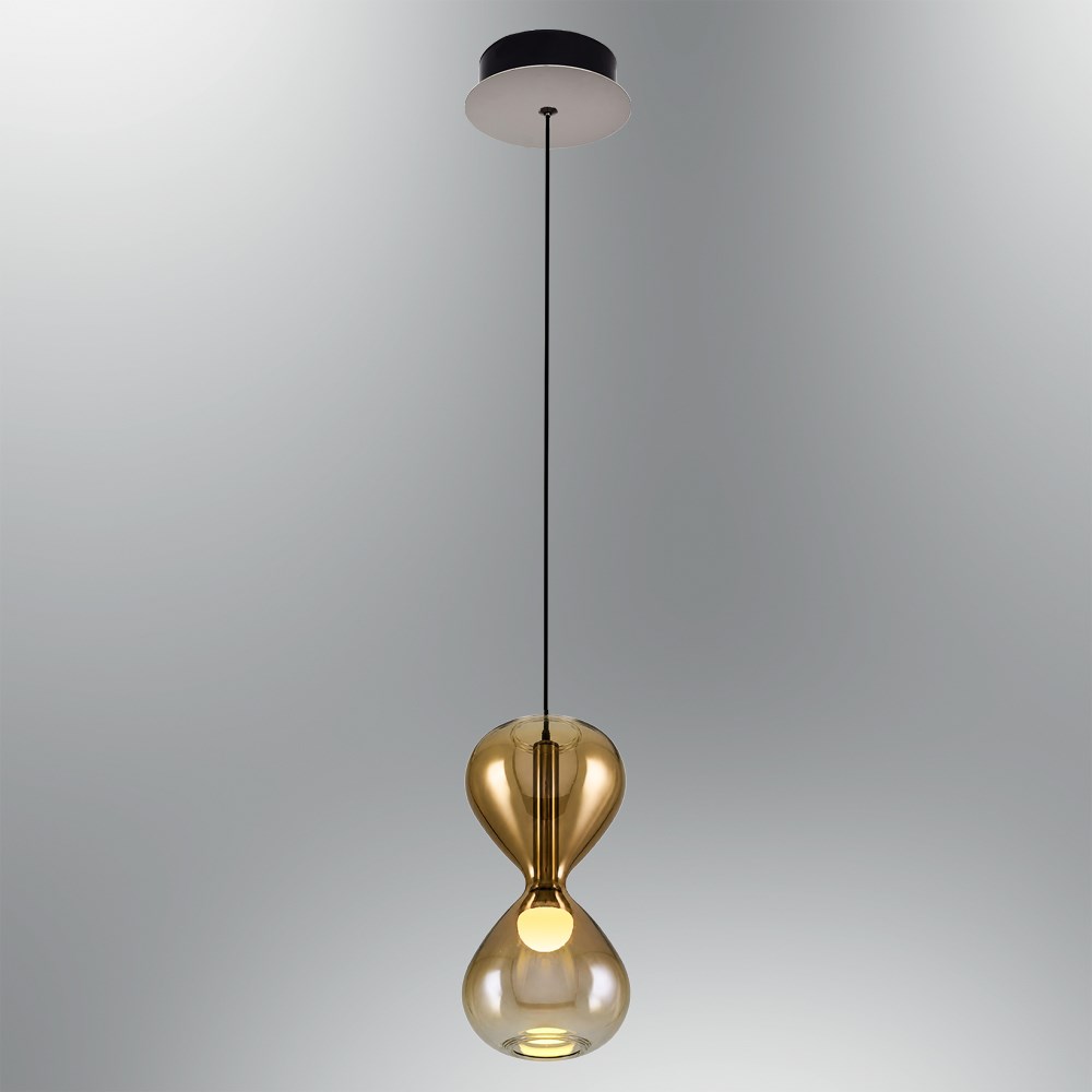 Tekli Metal Timee SARI Sarkıt Avize 120 cm