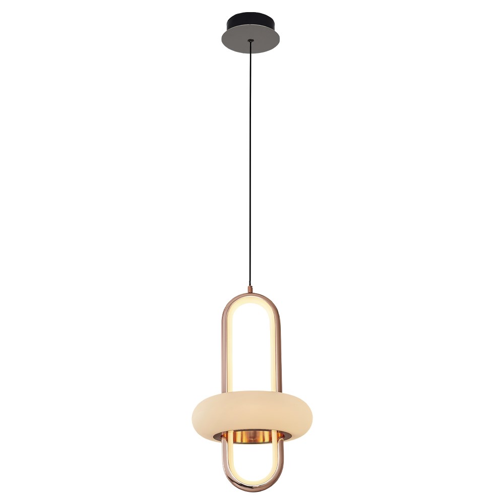 Tekli Metal Oxia SARI Sarkıt Avize 120 cm — görsel 4