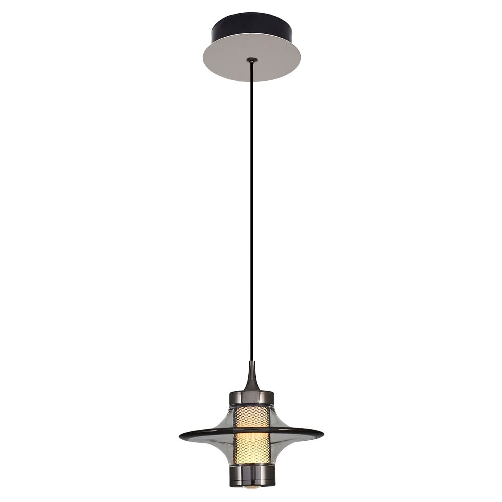 Tekli Metal Stubb GRİ Sarkıt Avize