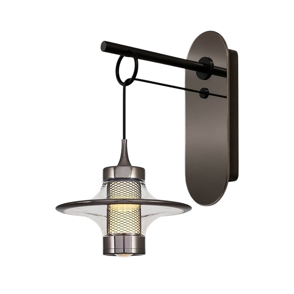 Metall Stubb Transparent Wandleuchte
