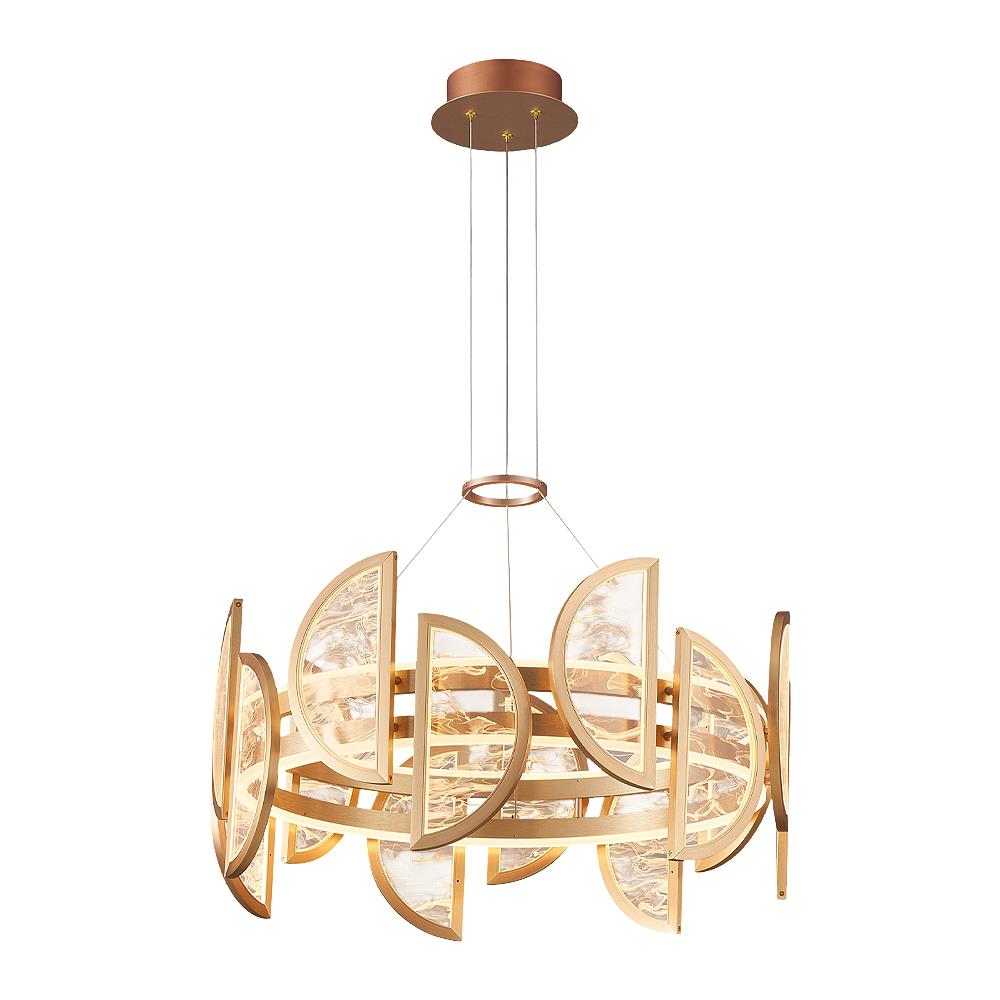Metal Alabaster Yuvarlak Sarkıt Avize 180 cm 120W — görsel 5