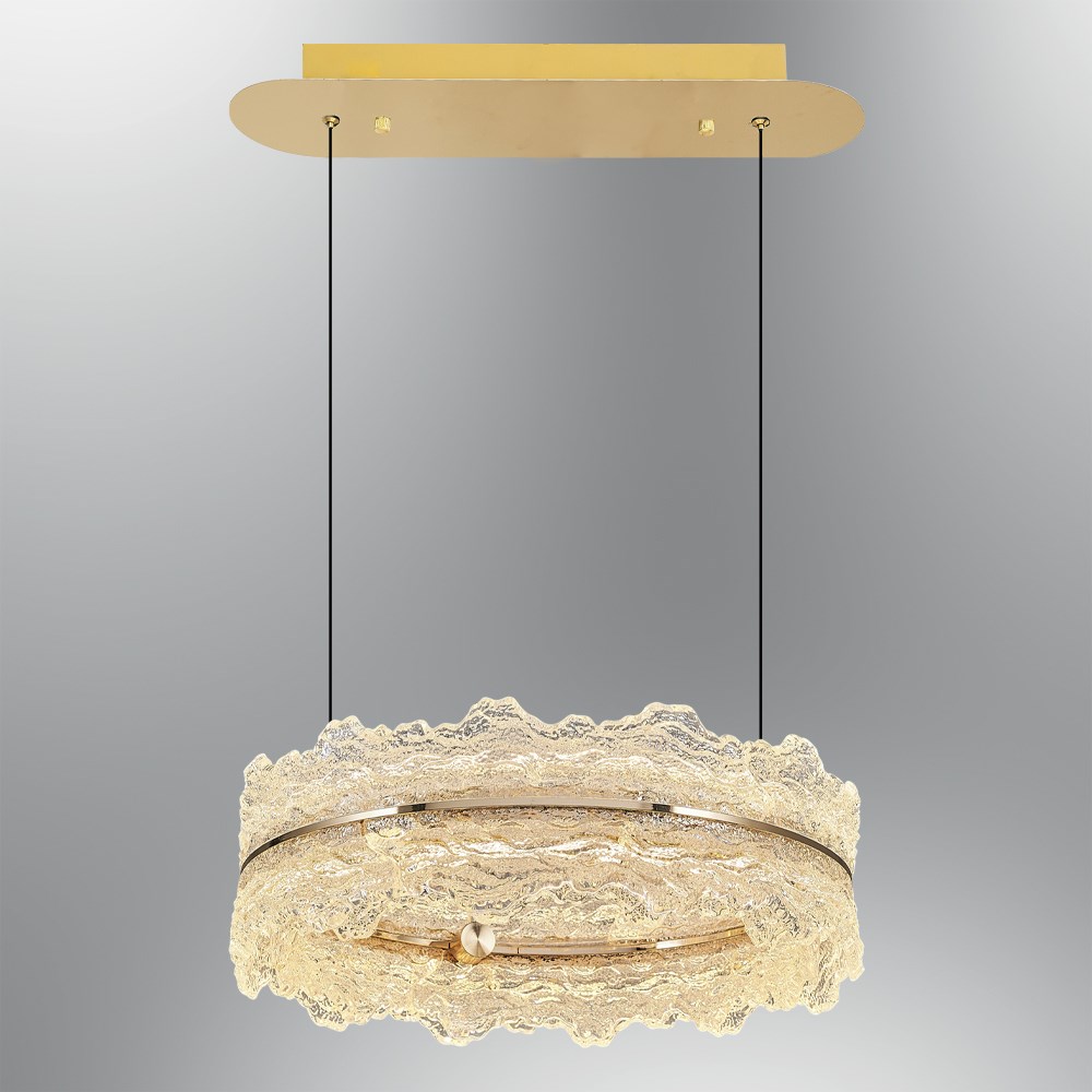 Metal Ligoo 40cm Sarkıt Avize 120 cm