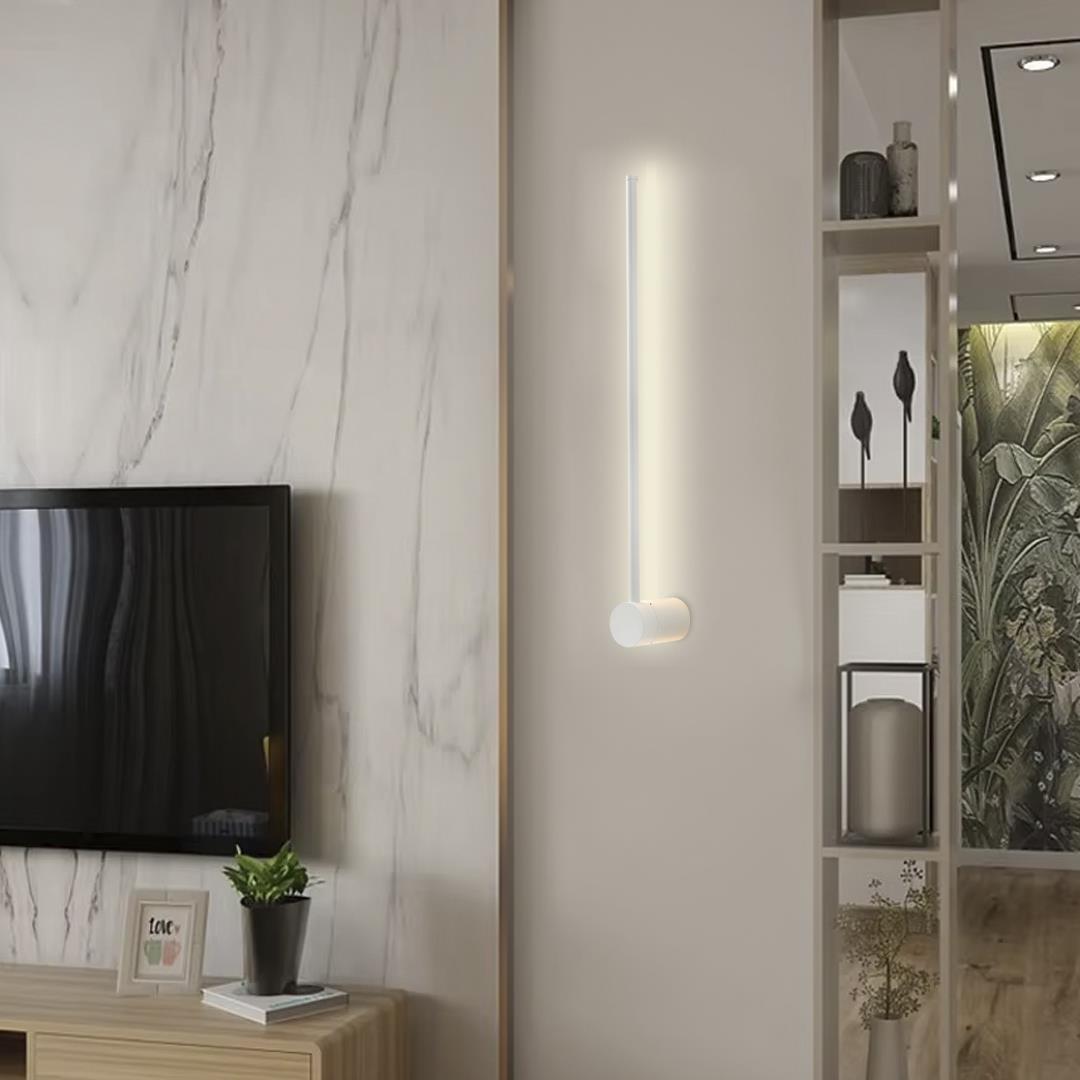 Beyaz Metal Mınus Led Aplik 11W