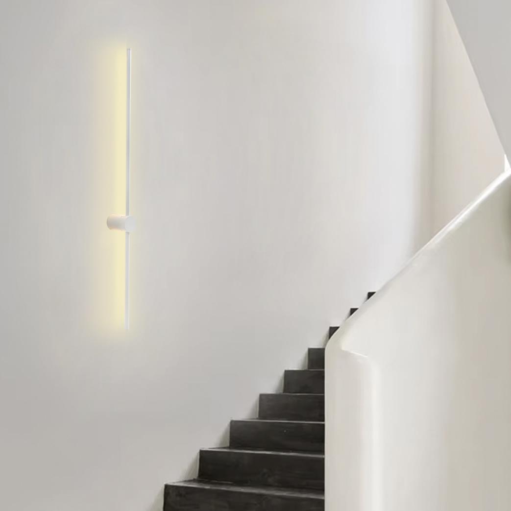 Beyaz Metal Mınus Led Aplik 18W