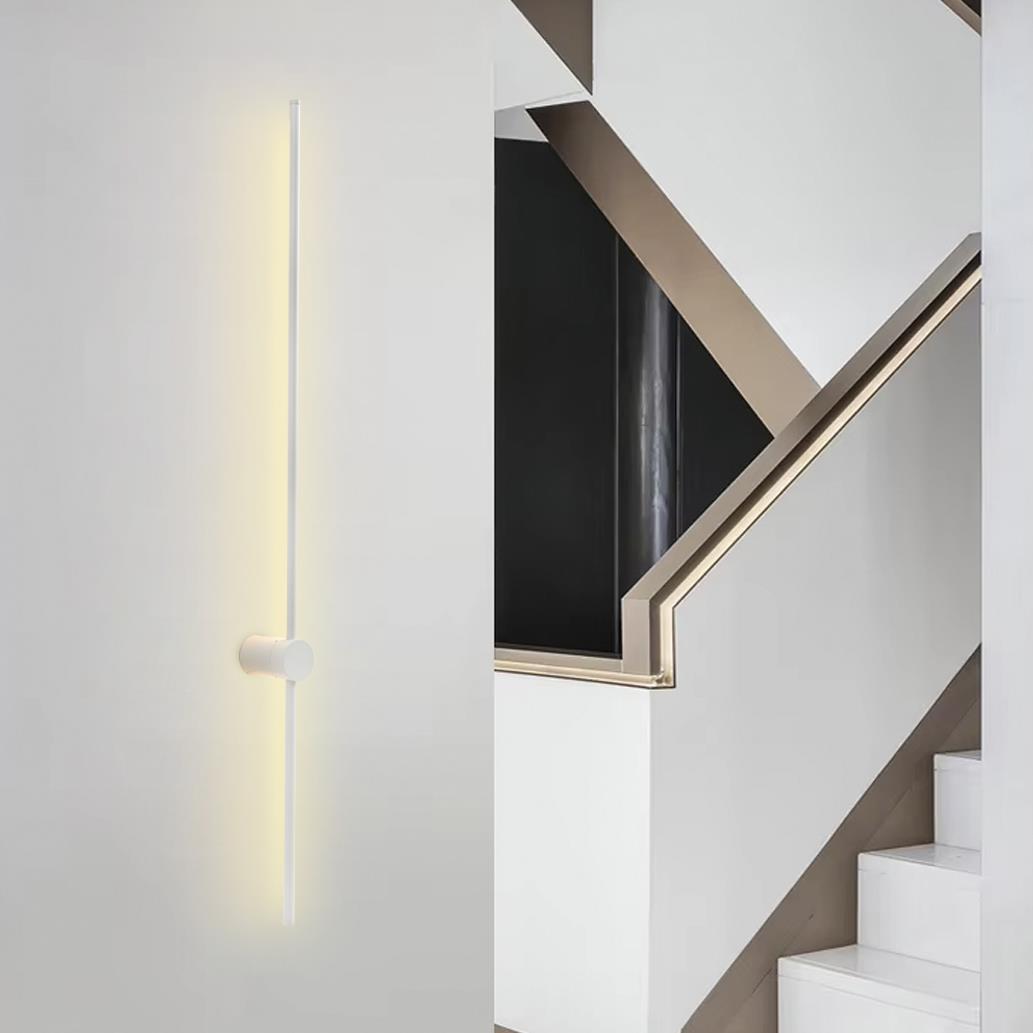 Beyaz Metal Mınus Led Aplik 24W