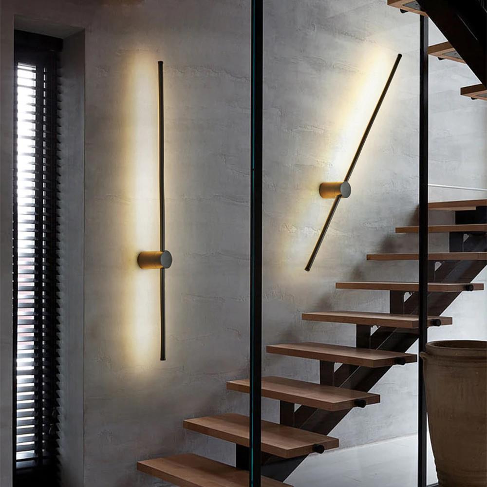 Siyah Metal Mınus Led Aplik 24W