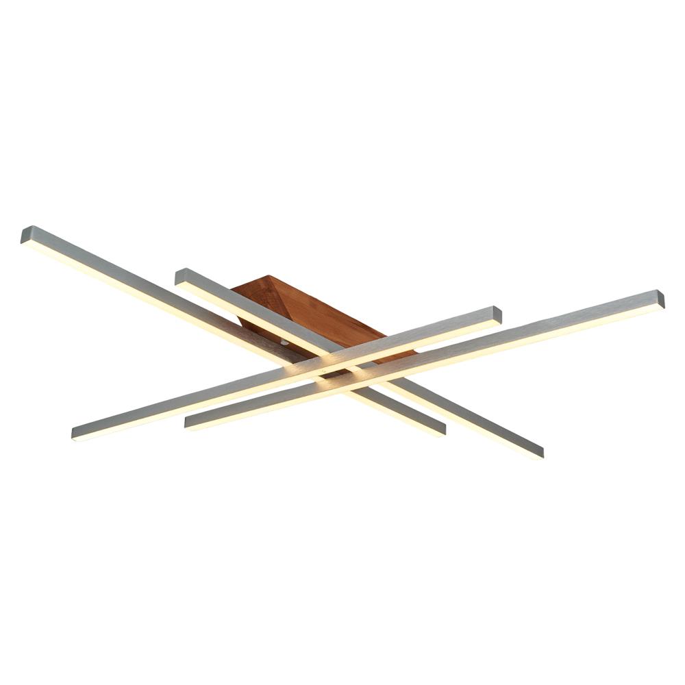 Gri Metal Elppir 4 Plafonyer Armatür 105 cm — görsel 3