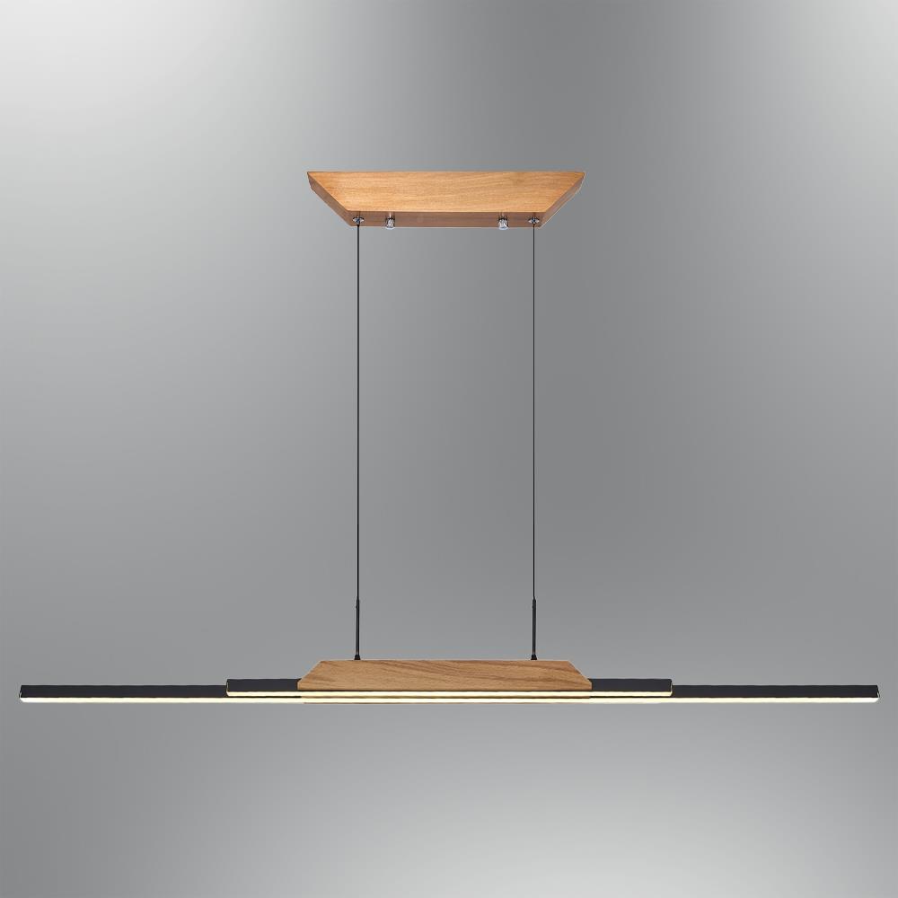 Siyah Metal Elppir 2 Sarkıt Avize 120 cm