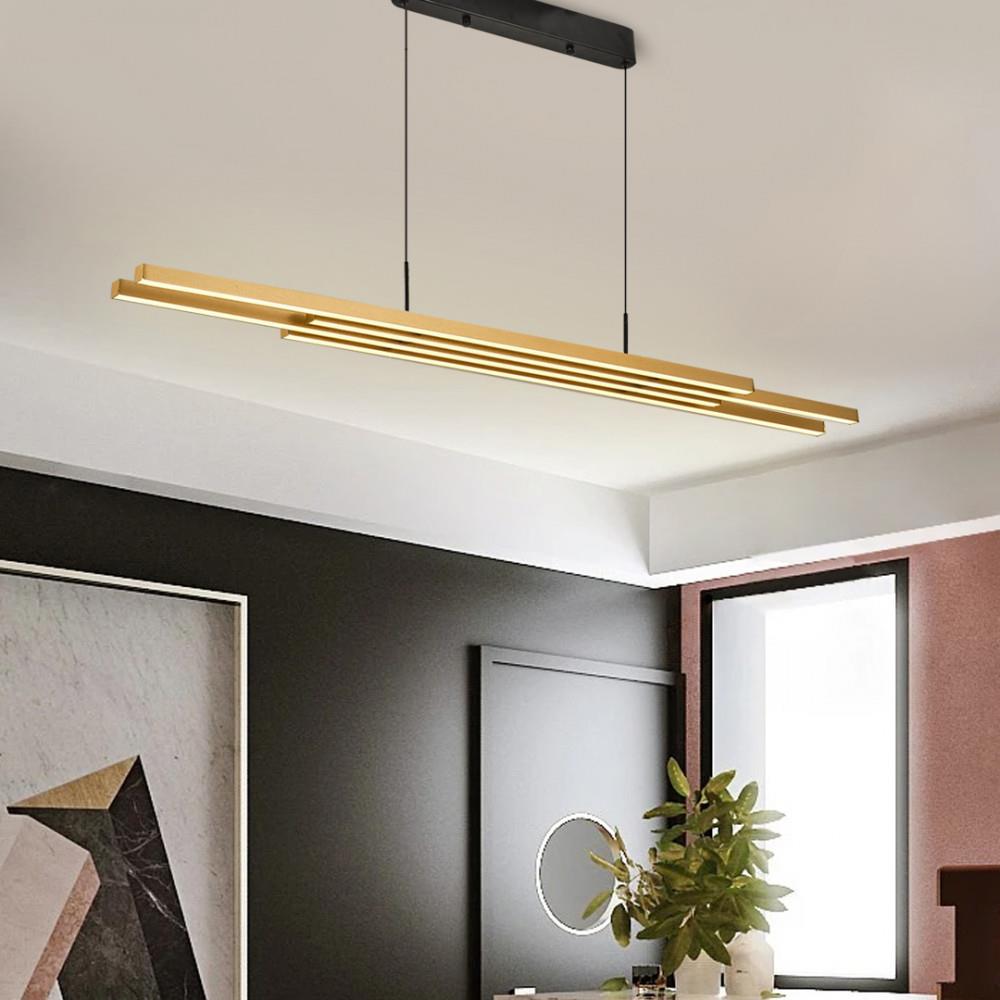 Metal Uzun Sıralı Sarkıt Avize 130 cm