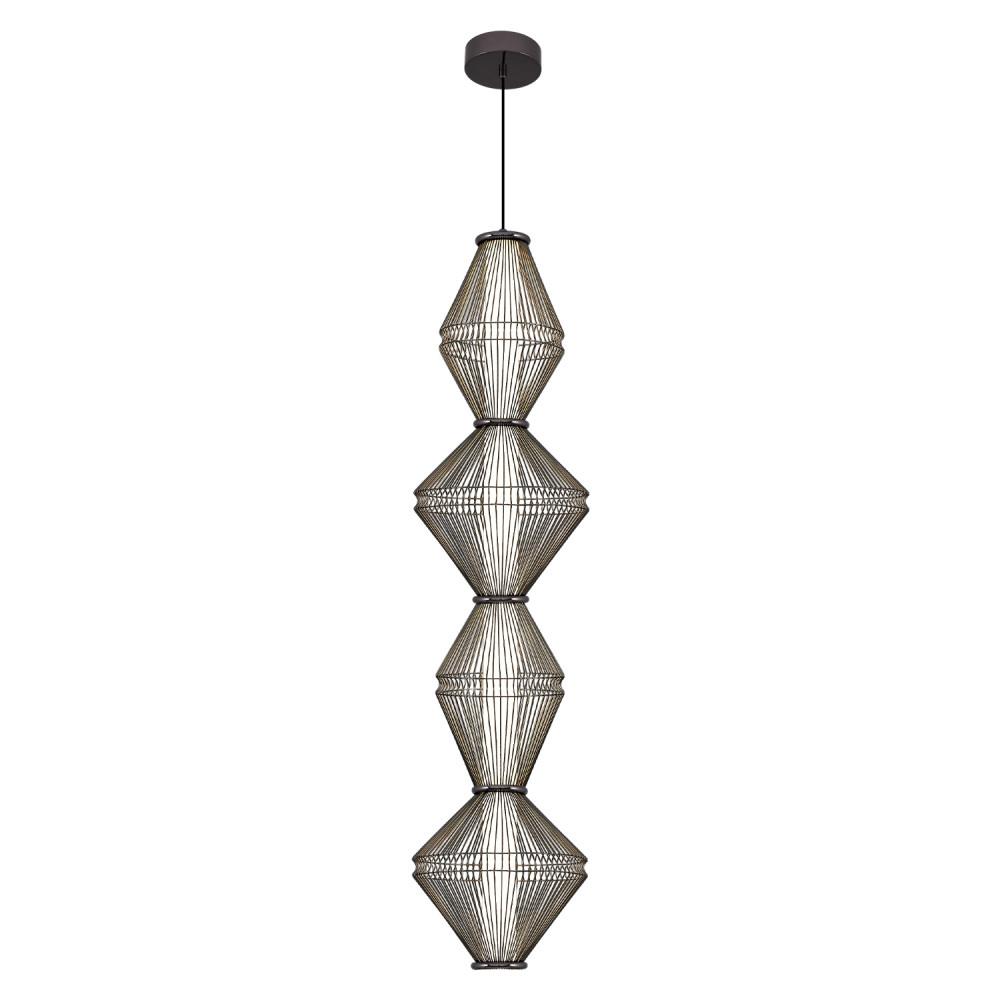 Platin Metal Trian 4 Sarkıt Avize 200 cm