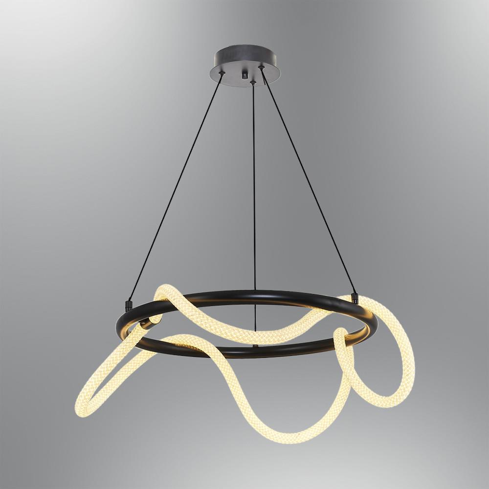 Siyah Metal 50Cm.Daire Hortum Avize 120 cm Siyah Metal 50Cm.Daire Hortum Avize 120 cm