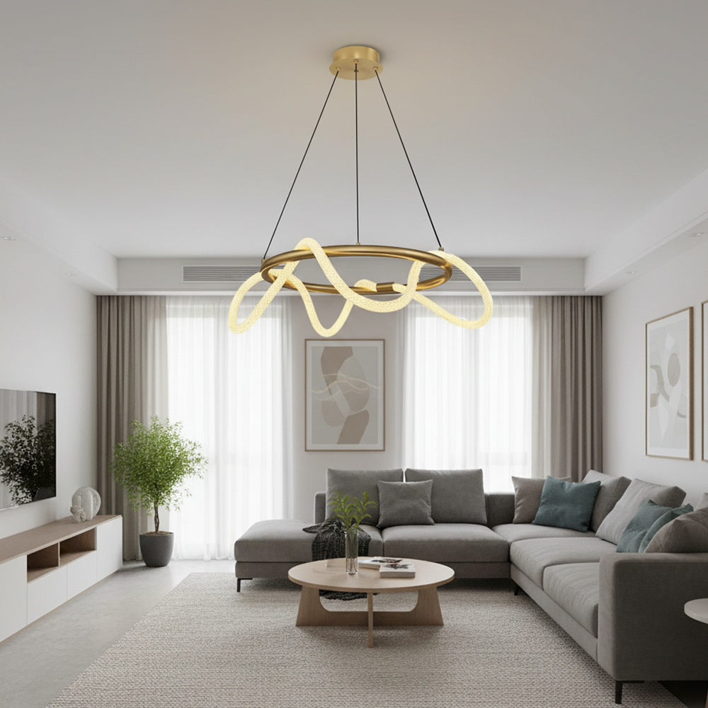 Eskitme Metal 60Cm.Daire Hortum Avize 120 cm Eskitme Metal 60Cm.Daire Hortum Avize 120 cm