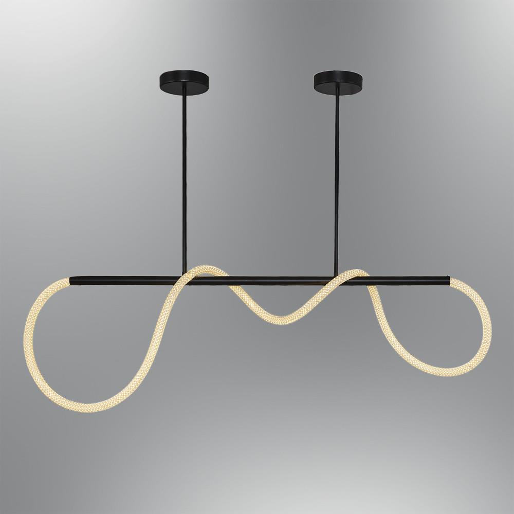 Siyah Metal Sıralı Hortum Avize 120 cm Siyah Metal Sıralı Hortum Avize 120 cm