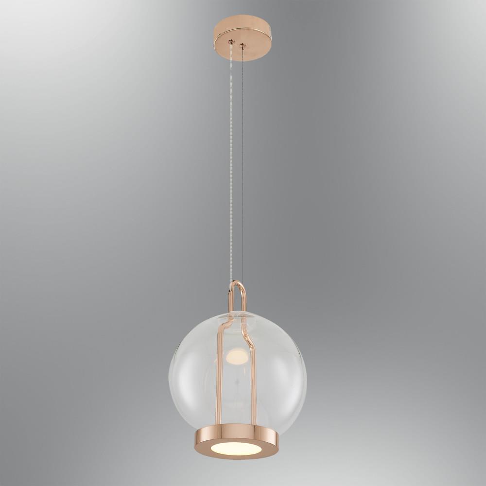Tekli Metal Krater Sarı Sarkıt Avize 120 cm