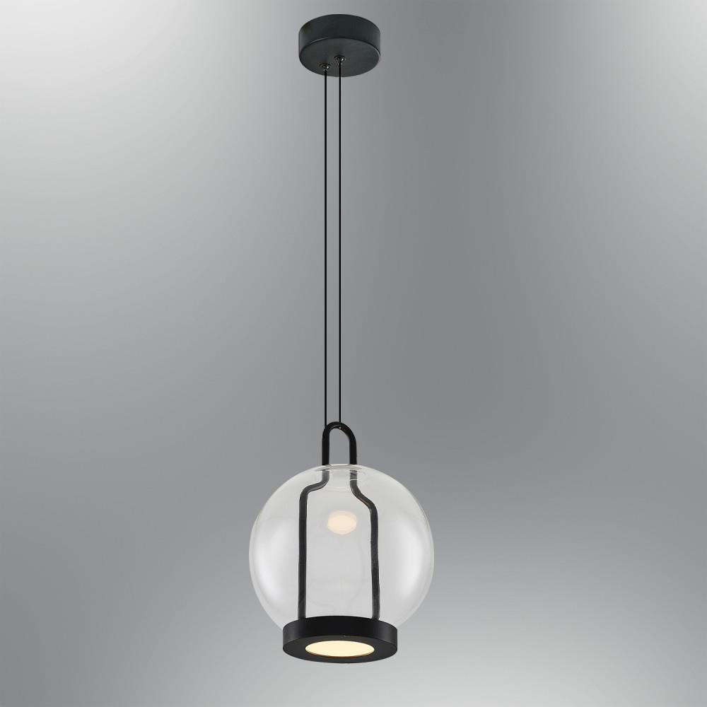 Tekli Metal Krater Siyah Sarkıt Avize 120 cm