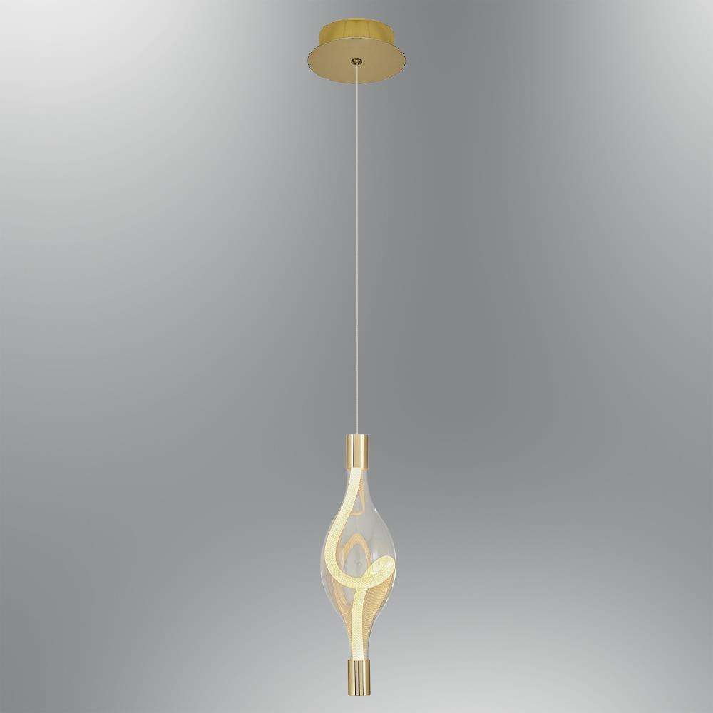 Tekli Metal Hare SARI Sarkıt Avize 120 cm