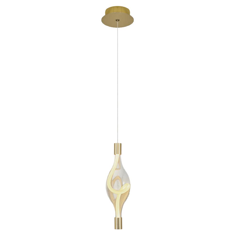 Tekli Metal Hare SARI Sarkıt Avize 120 cm
