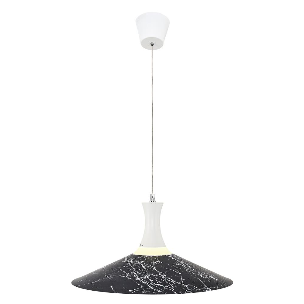 Siyah Metal Revi TEKLİ Sarkıt Avize 40 cm — görsel 3