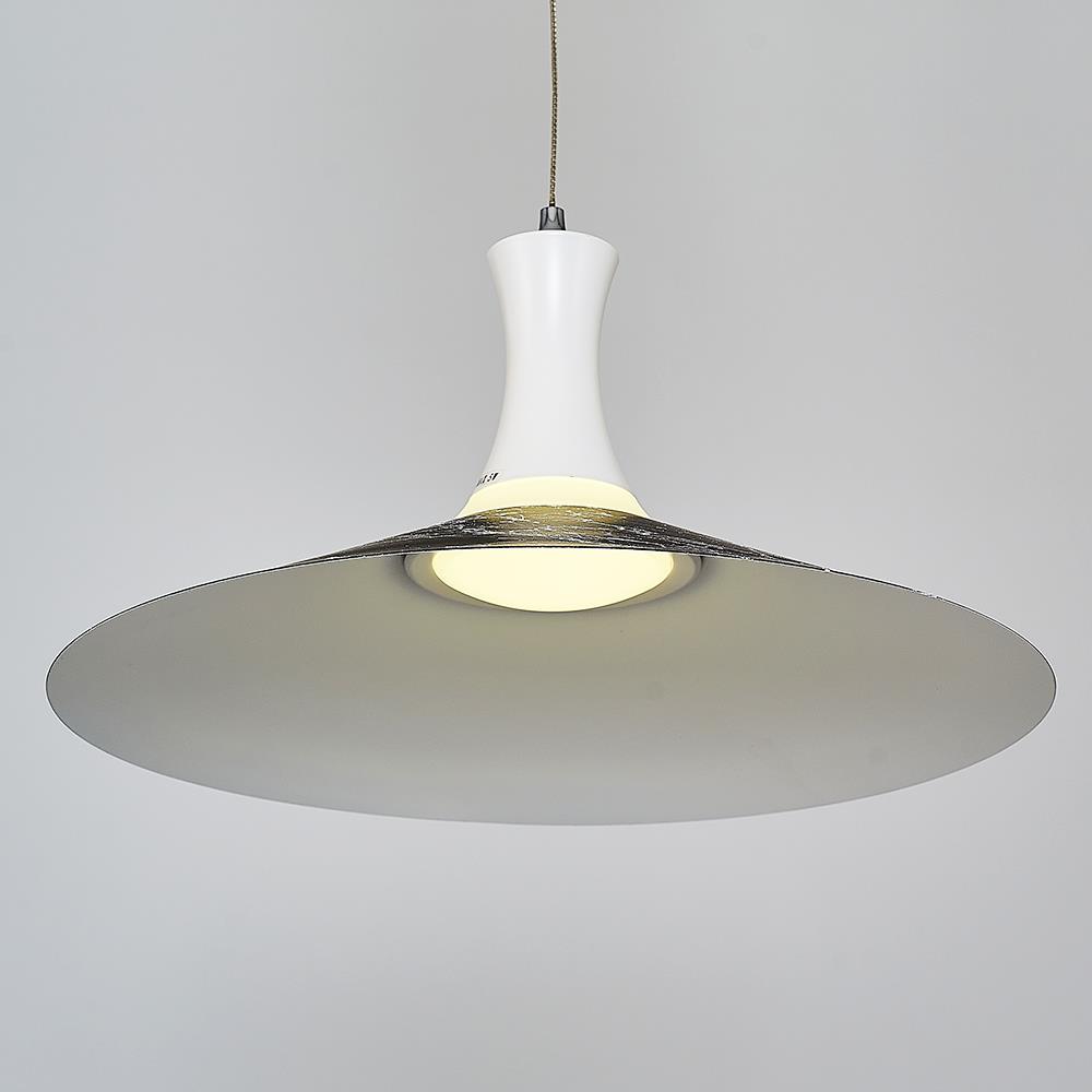 Siyah Metal Revi TEKLİ Sarkıt Avize 40 cm — görsel 4