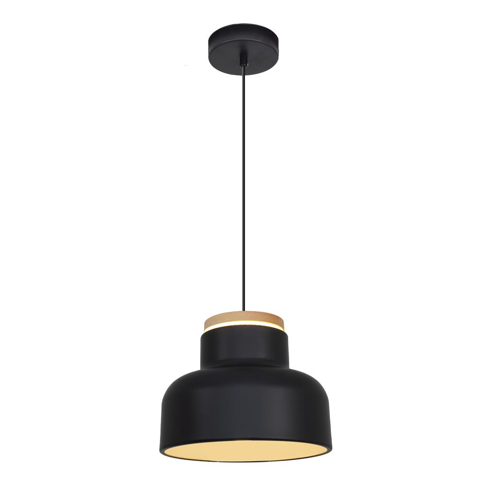 Tekli Siyah Metal Tigo Düz Sarkıt Avize 120 cm 25W — görsel 5