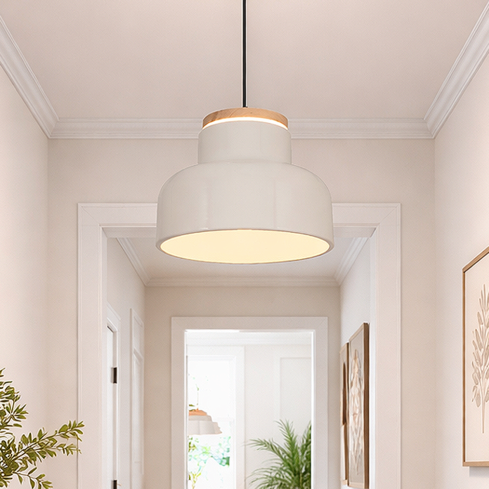 Tekli Krem Metal Tigo Düz Sarkıt Avize 120 cm 25W