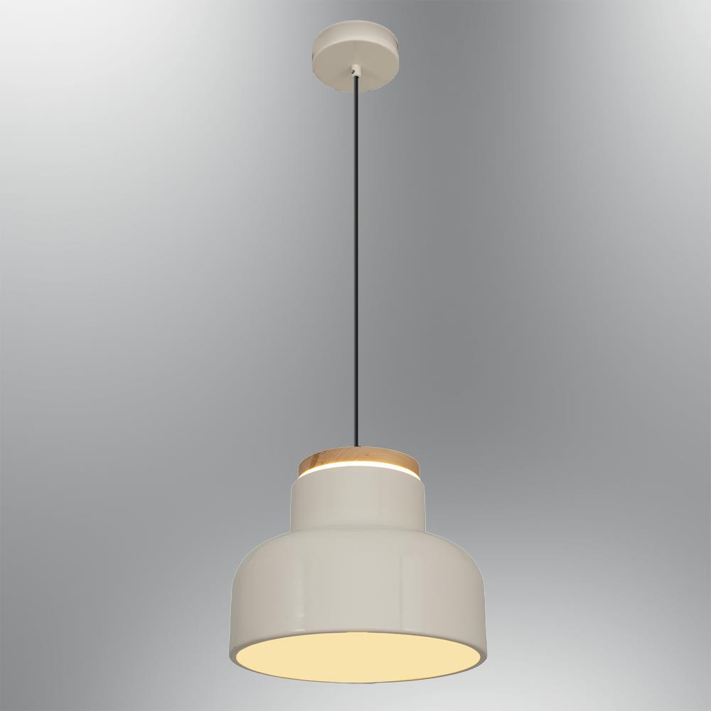 Tekli Krem Metal Tigo Düz Sarkıt Avize 120 cm 25W