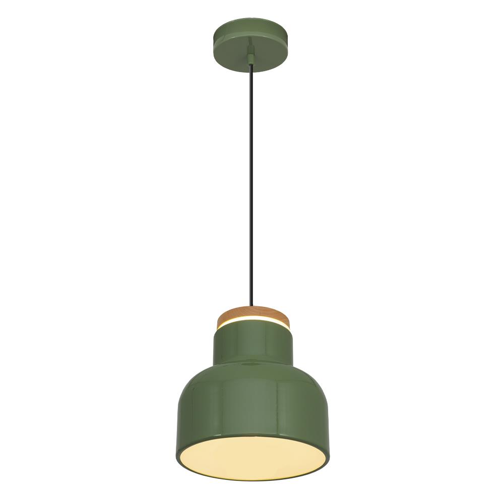 Tekli Yeşil Metal Tigo Düz Sarkıt Avize 120 cm 20W
