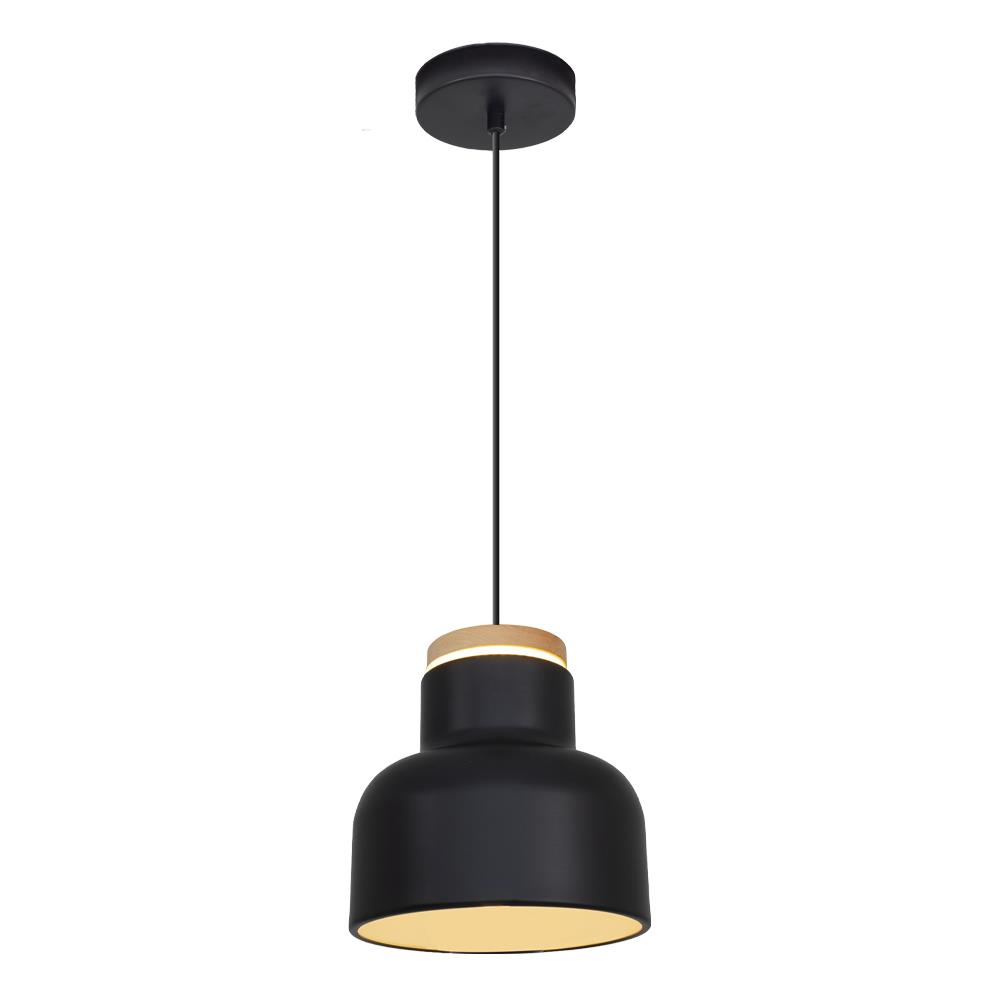 Tekli Siyah Metal Tigo Düz Sarkıt Avize 120 cm 20W