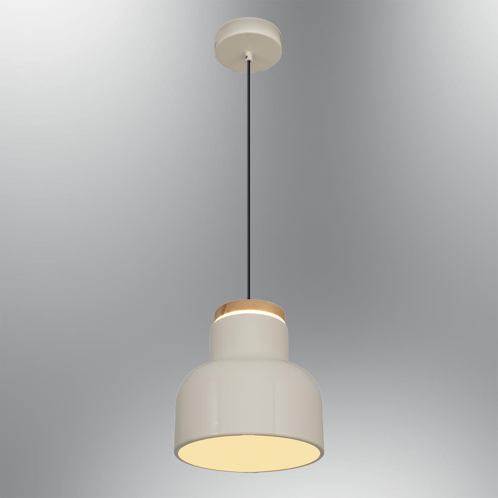 Tekli Krem Metal Tigo Düz Sarkıt Avize 120 cm 20W