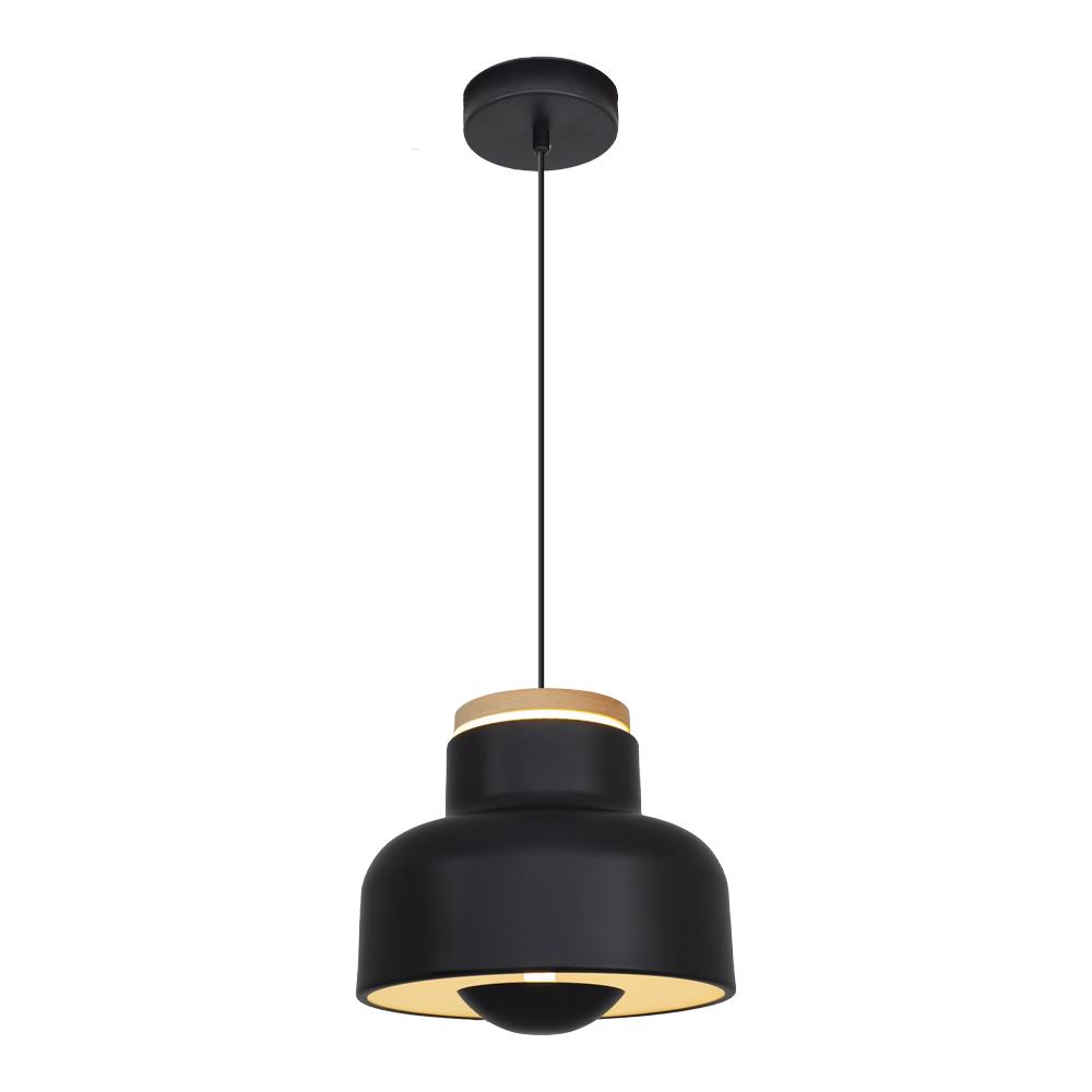 Tekli Siyah Metal Maas Spotlu Sarkıt Avize 120 cm 30W — görsel 3
