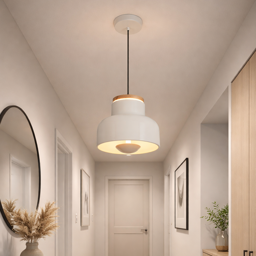 Tekli Krem Metal Maas Spotlu Sarkıt Avize 120 cm 30W