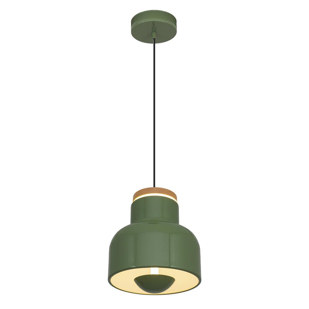 Tekli Yeşil Metal Maas Spotlu Sarkıt Avize 120 cm 20W