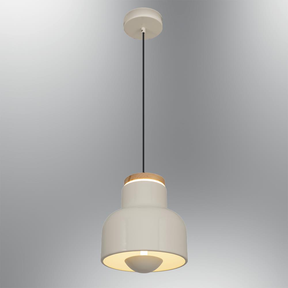 Tekli Krem Metal Maas Spotlu Sarkıt Avize 120 cm 20W