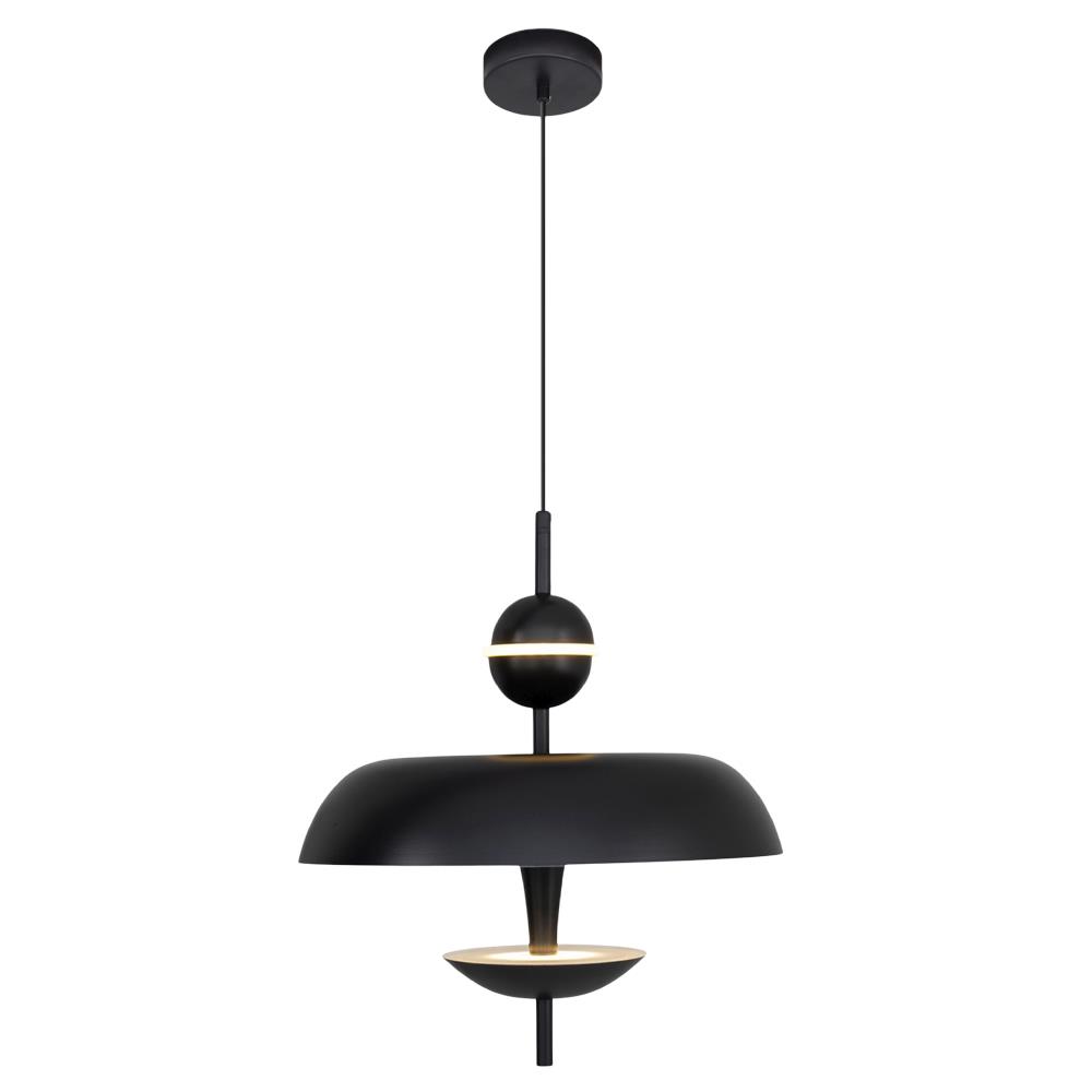 Tekli Metal Pixie Siyah Sarkıt Avize 120 cm — görsel 5