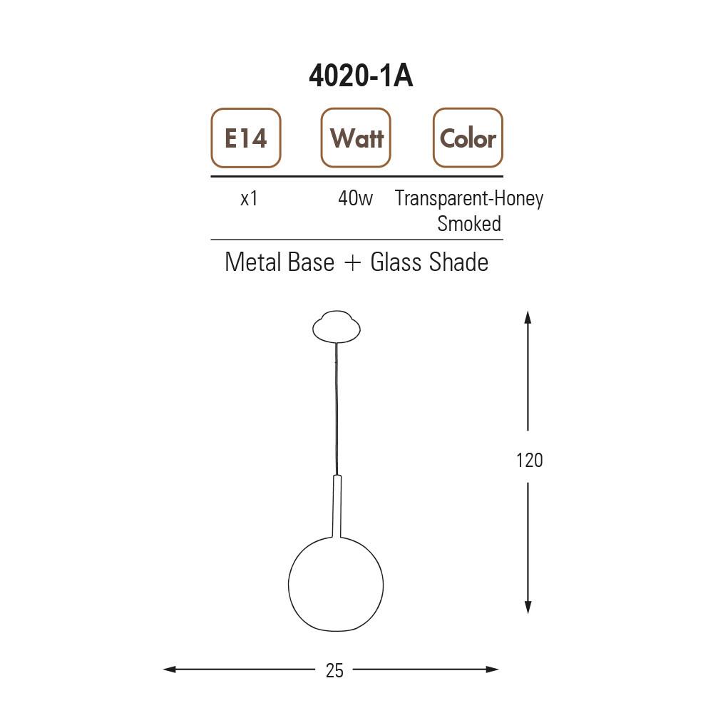 Tekli Metal Vino Sarkıt Avize 120 cm — görsel 3