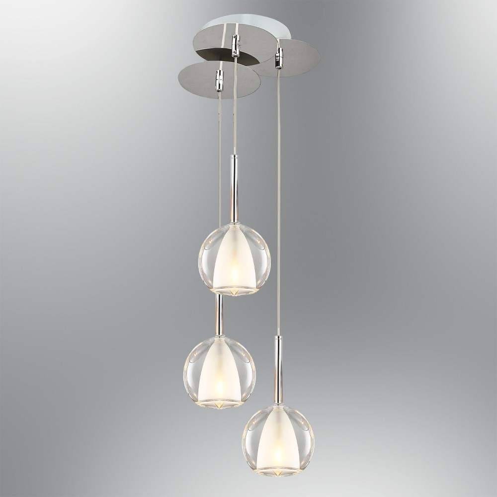 Mixed Metal Vino Şeffaf Sarkıt Avize 120 cm