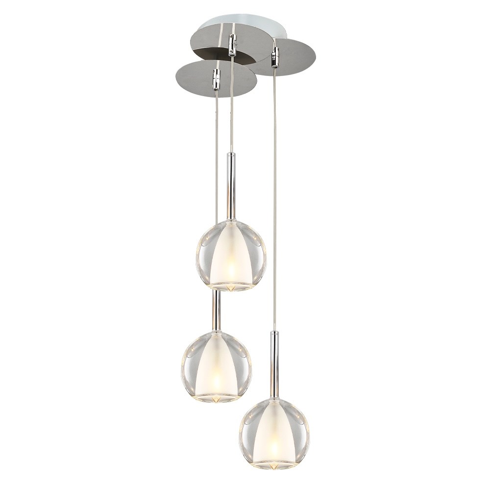 Mixed Metal Vino Şeffaf Sarkıt Avize 120 cm — görsel 3