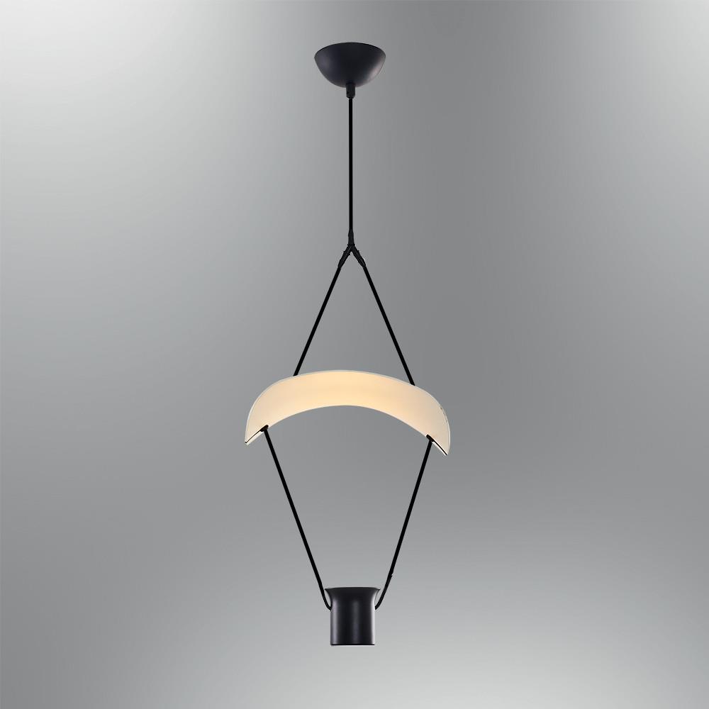 Siyah Metal Paraşüt Sarkıt-A Sarkıt Avize 16 cm