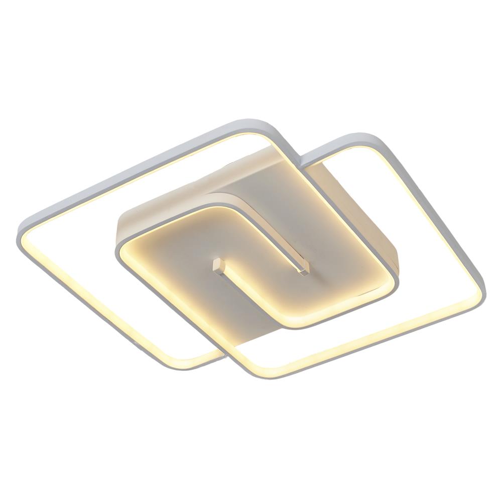 Beyaz Metal Flush Kumandalı Plafonyer Armatür 51 cm Beyaz Metal Flush Kumandalı Plafonyer Armatür 51 cm