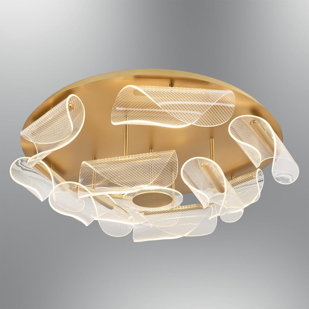 Metal Flue Gold Ceiling Light 28 cm Metal Flue Sarı Plafonyer 28 cm