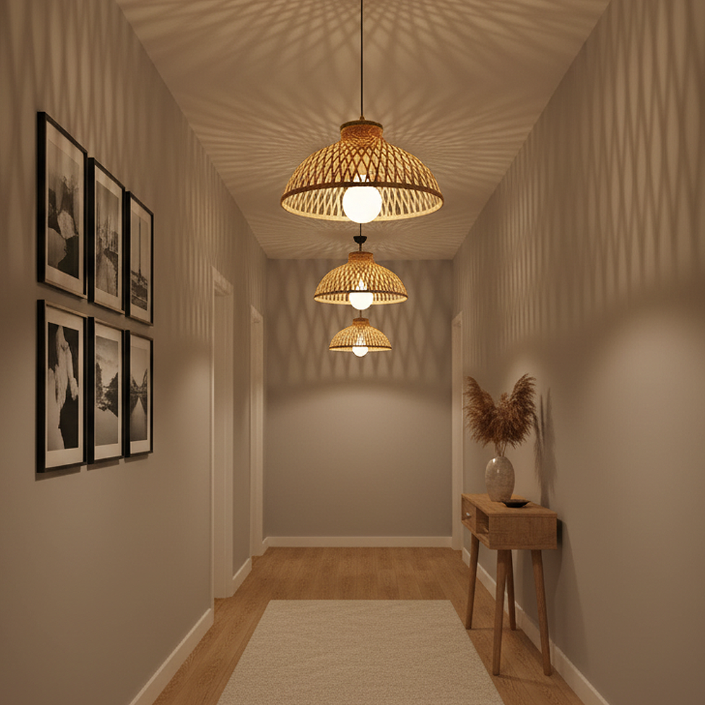 Tekli Hasır 40X20 Sarkıt Avize 120 cm — görsel 3