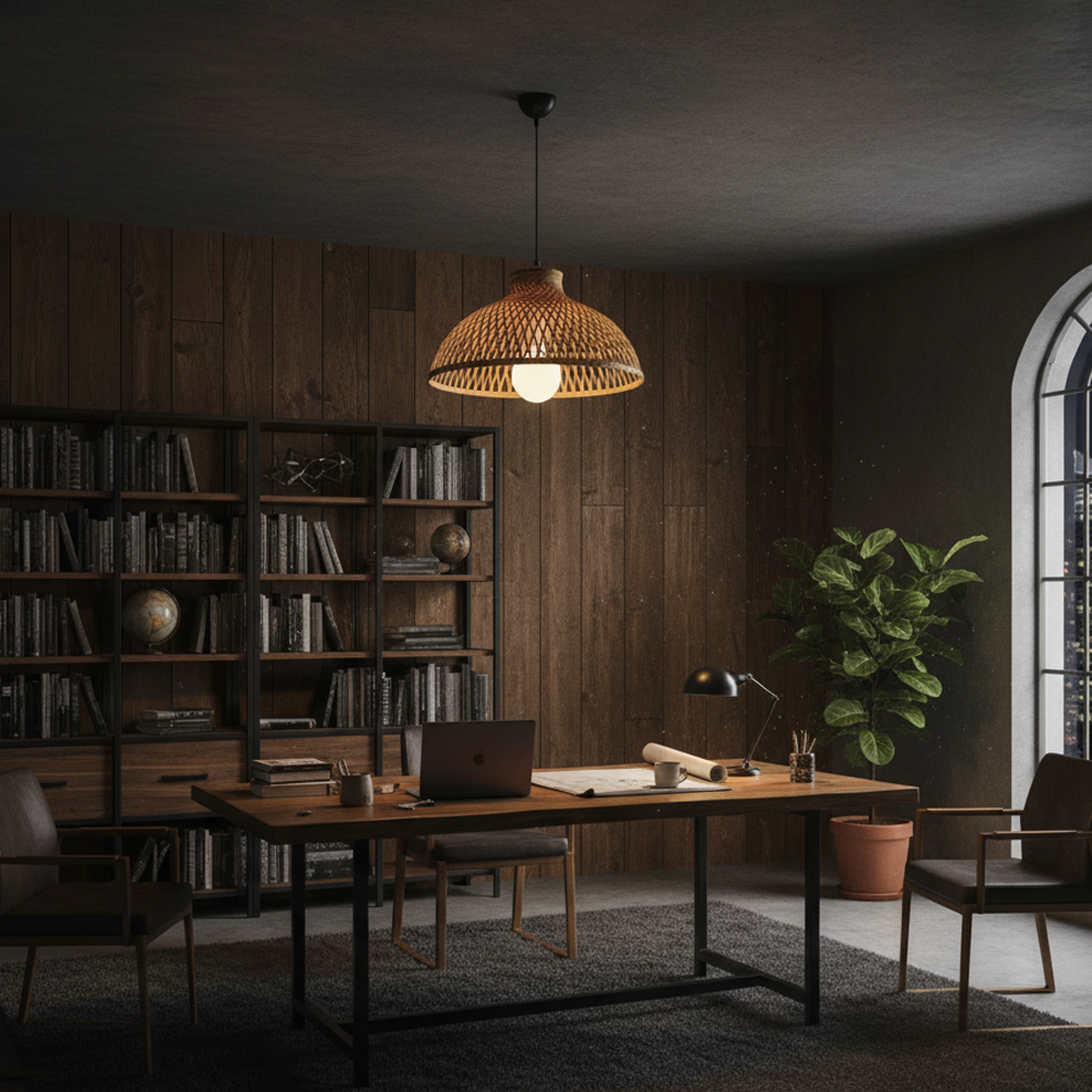 Tekli Hasır 40X20 Sarkıt Avize 120 cm — görsel 5