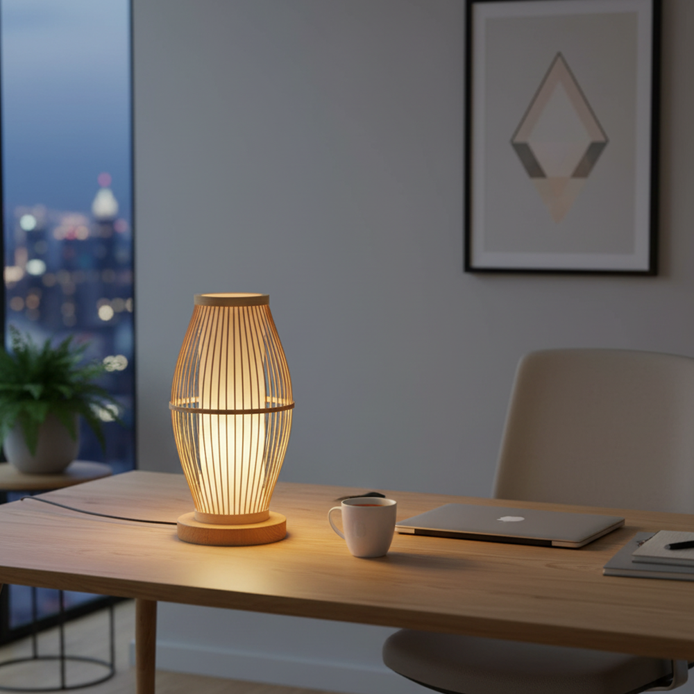 Eskitme Glason Hasır Masa Lambası 20 cm — görsel 6