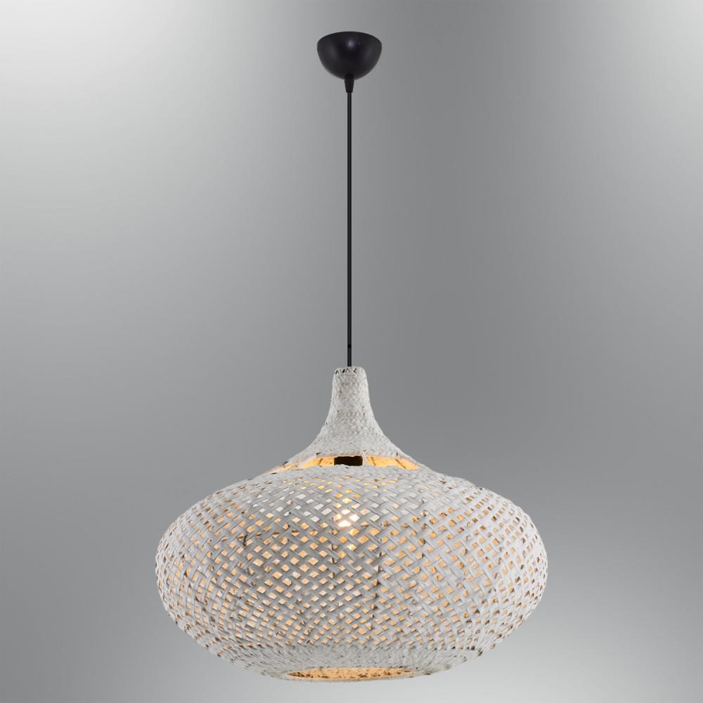 Tekli Beyaz Drop 50X45 Sarkıt Avize 120 cm